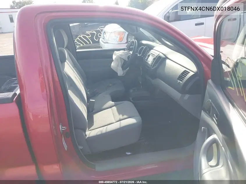 2013 Toyota Tacoma VIN: 5TFNX4CN6DX018046 Lot: 45654772