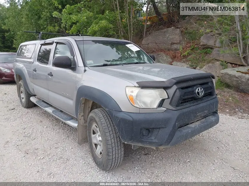 2014 Toyota Tacoma Base V6 VIN: 3TMMU4FN9EM063814 Lot: 45343443