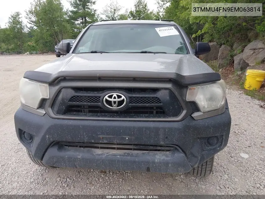 2014 Toyota Tacoma Base V6 VIN: 3TMMU4FN9EM063814 Lot: 45343443