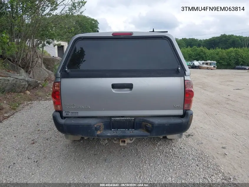 2014 Toyota Tacoma Base V6 VIN: 3TMMU4FN9EM063814 Lot: 45343443