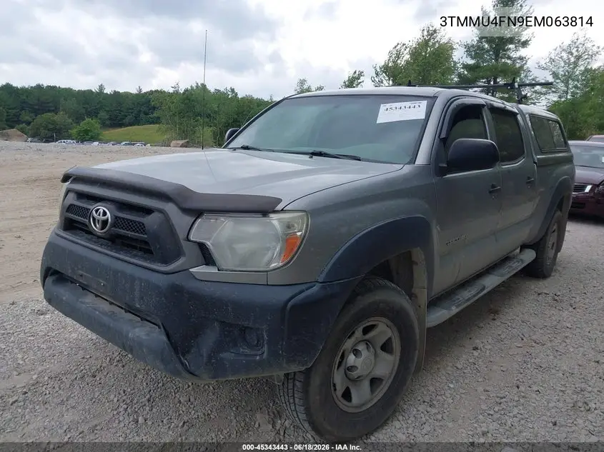 2014 Toyota Tacoma Base V6 VIN: 3TMMU4FN9EM063814 Lot: 45343443