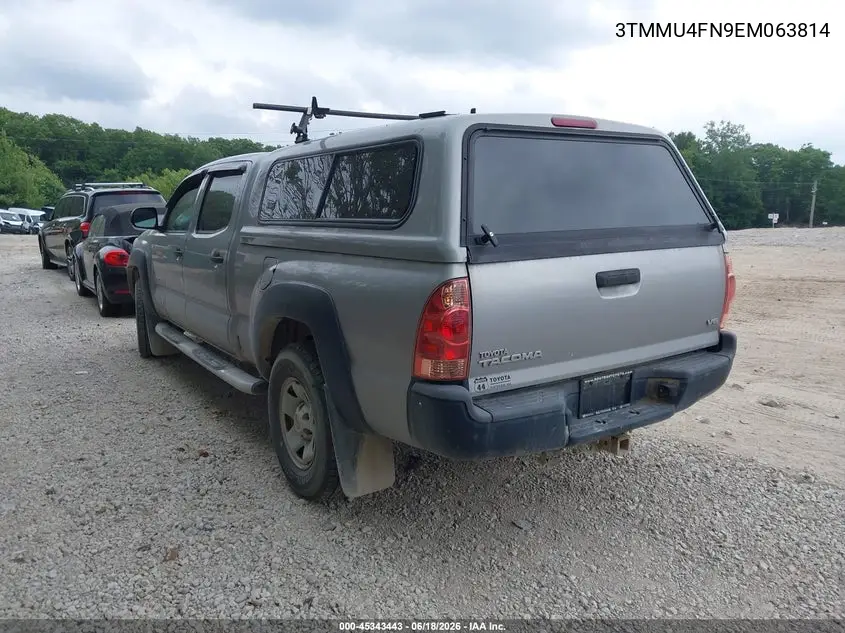 2014 Toyota Tacoma Base V6 VIN: 3TMMU4FN9EM063814 Lot: 45343443