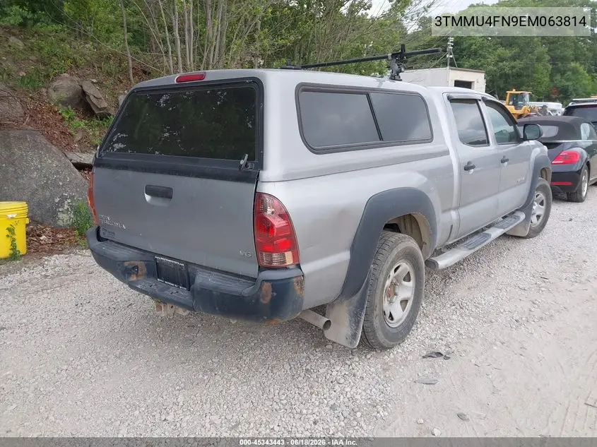 2014 Toyota Tacoma Base V6 VIN: 3TMMU4FN9EM063814 Lot: 45343443
