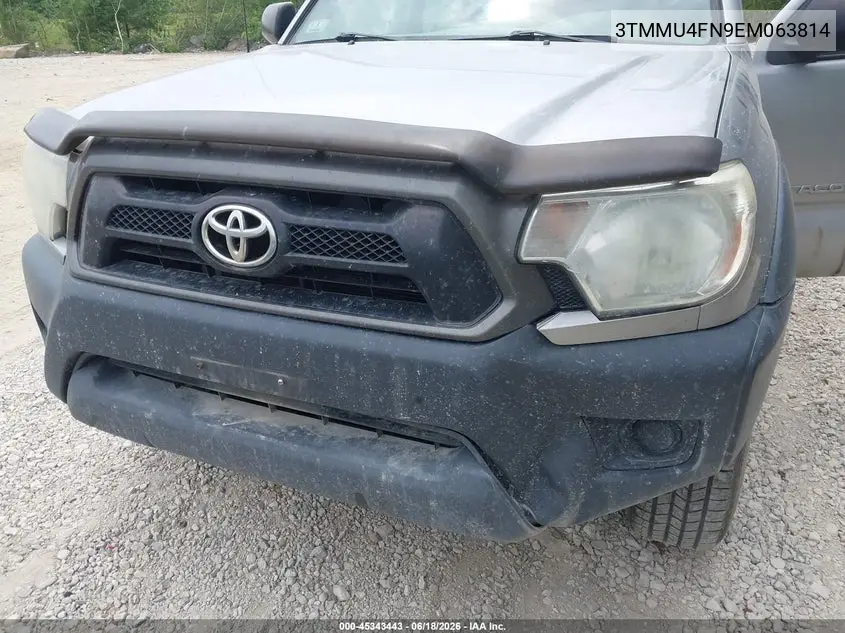 2014 Toyota Tacoma Base V6 VIN: 3TMMU4FN9EM063814 Lot: 45343443