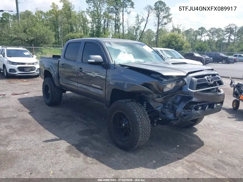 2015 Toyota Tacoma Prerunner V6 VIN: 5TFJU4GNXFX089917 Lot: 45687553