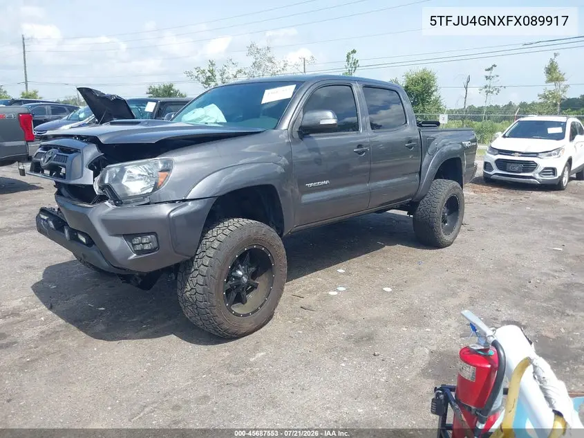 2015 Toyota Tacoma Prerunner V6 VIN: 5TFJU4GNXFX089917 Lot: 45687553