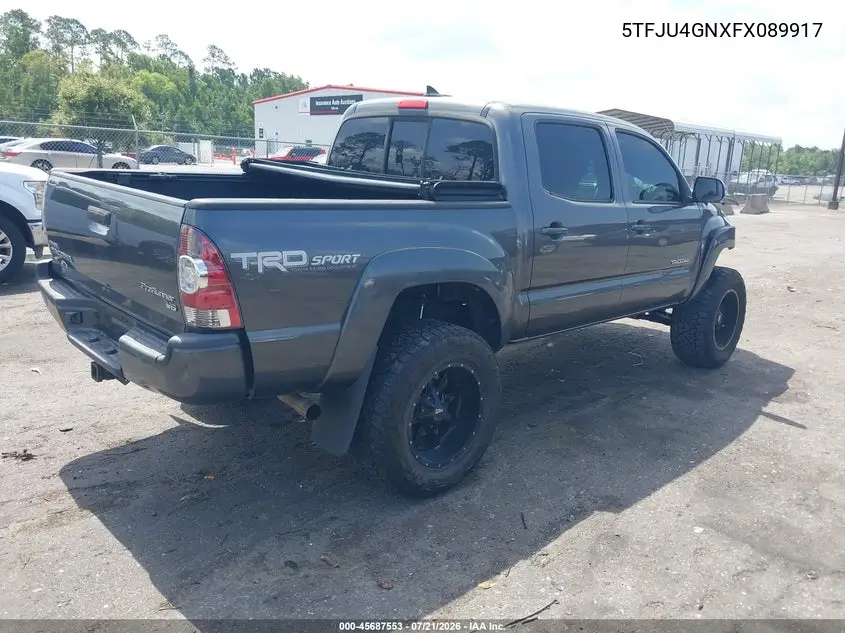 2015 Toyota Tacoma Prerunner V6 VIN: 5TFJU4GNXFX089917 Lot: 45687553