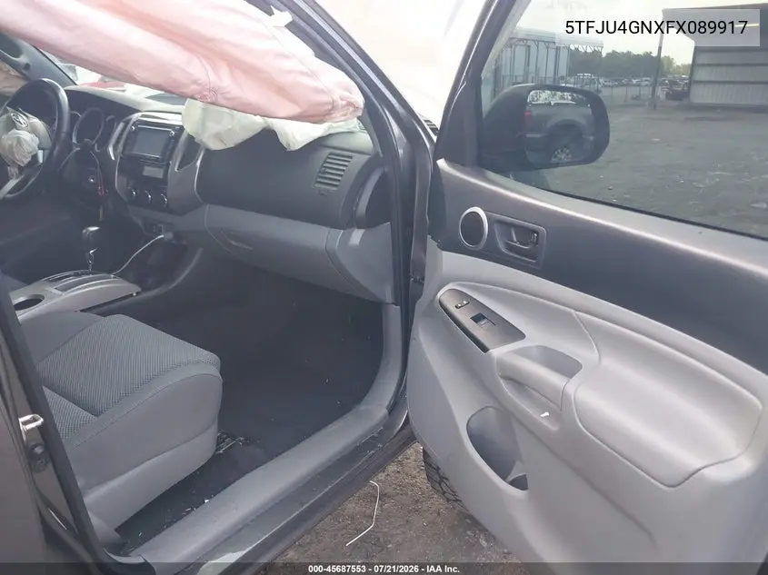 2015 Toyota Tacoma Prerunner V6 VIN: 5TFJU4GNXFX089917 Lot: 45687553