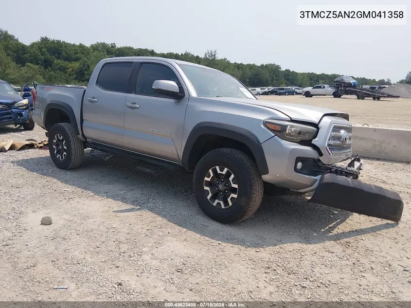 2016 Toyota Tacoma Trd Off Road VIN: 3TMCZ5AN2GM041358 Lot: 45623409