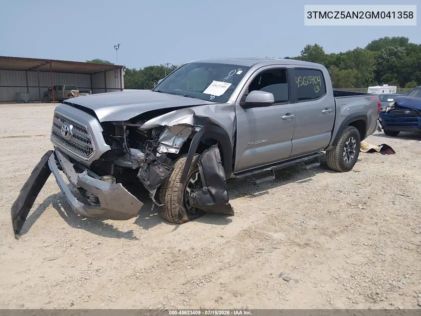 2016 Toyota Tacoma Trd Off Road VIN: 3TMCZ5AN2GM041358 Lot: 45623409