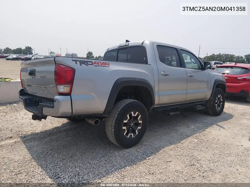 2016 Toyota Tacoma Trd Off Road VIN: 3TMCZ5AN2GM041358 Lot: 45623409