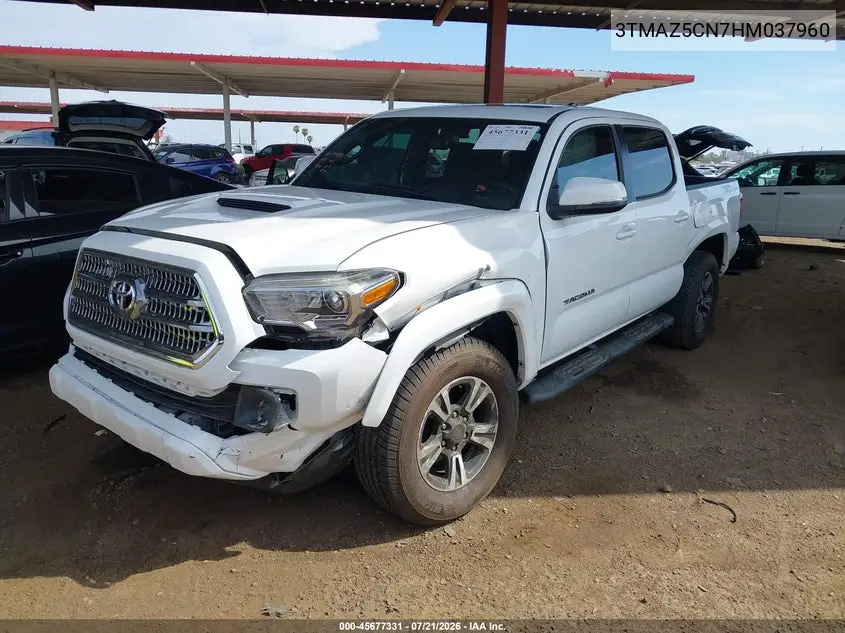 2017 Toyota Tacoma Trd Sport VIN: 3TMAZ5CN7HM037960 Lot: 45677331