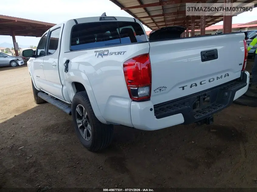 2017 Toyota Tacoma Trd Sport VIN: 3TMAZ5CN7HM037960 Lot: 45677331