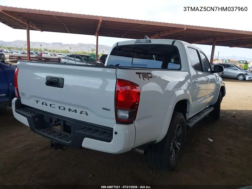 2017 Toyota Tacoma Trd Sport VIN: 3TMAZ5CN7HM037960 Lot: 45677331