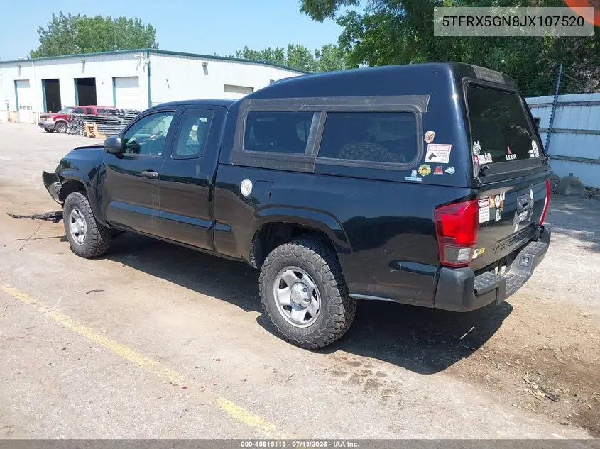 2018 Toyota Tacoma Sr VIN: 5TFRX5GN8JX107520 Lot: 45615113