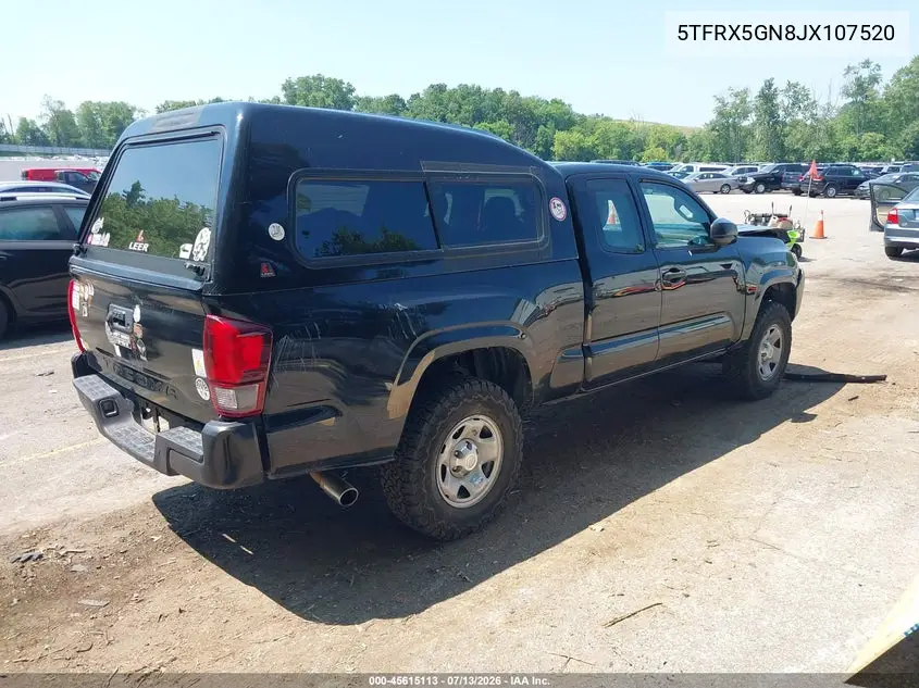 2018 Toyota Tacoma Sr VIN: 5TFRX5GN8JX107520 Lot: 45615113
