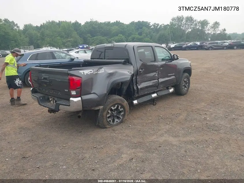 2018 Toyota Tacoma Trd Off Road VIN: 3TMCZ5AN7JM180778 Lot: 45646081