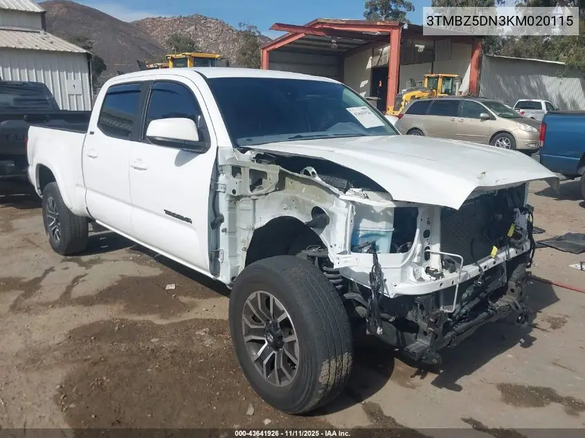 3TMBZ5DN3KM020115 2019 Toyota Tacoma Sr5