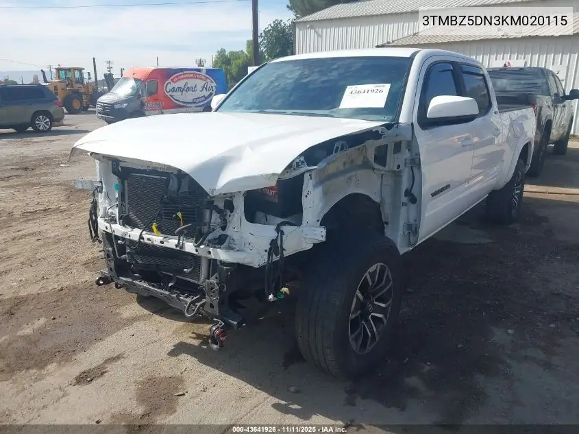 3TMBZ5DN3KM020115 2019 Toyota Tacoma Sr5