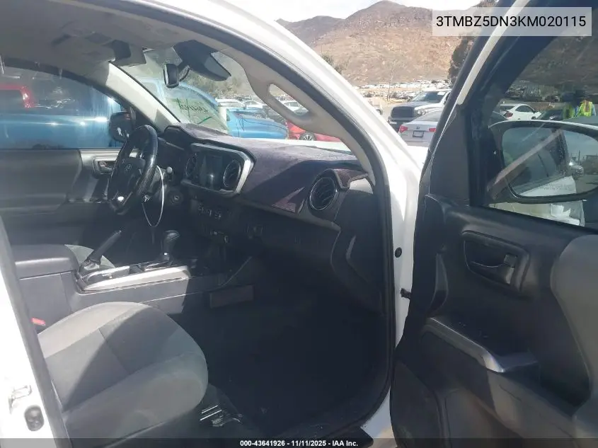 3TMBZ5DN3KM020115 2019 Toyota Tacoma Sr5