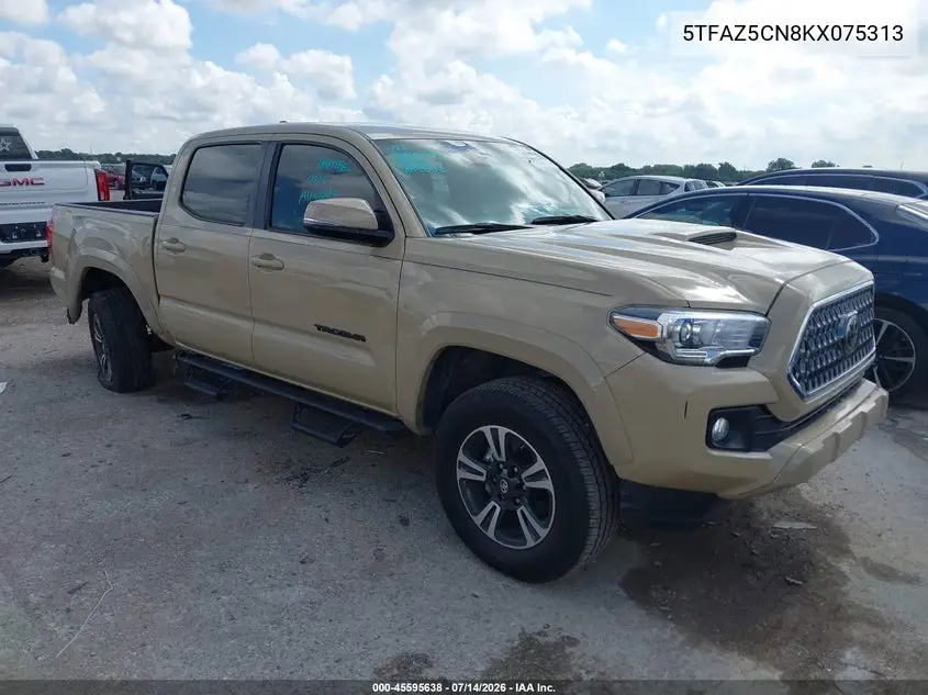 2019 Toyota Tacoma Trd Sport VIN: 5TFAZ5CN8KX075313 Lot: 45595638