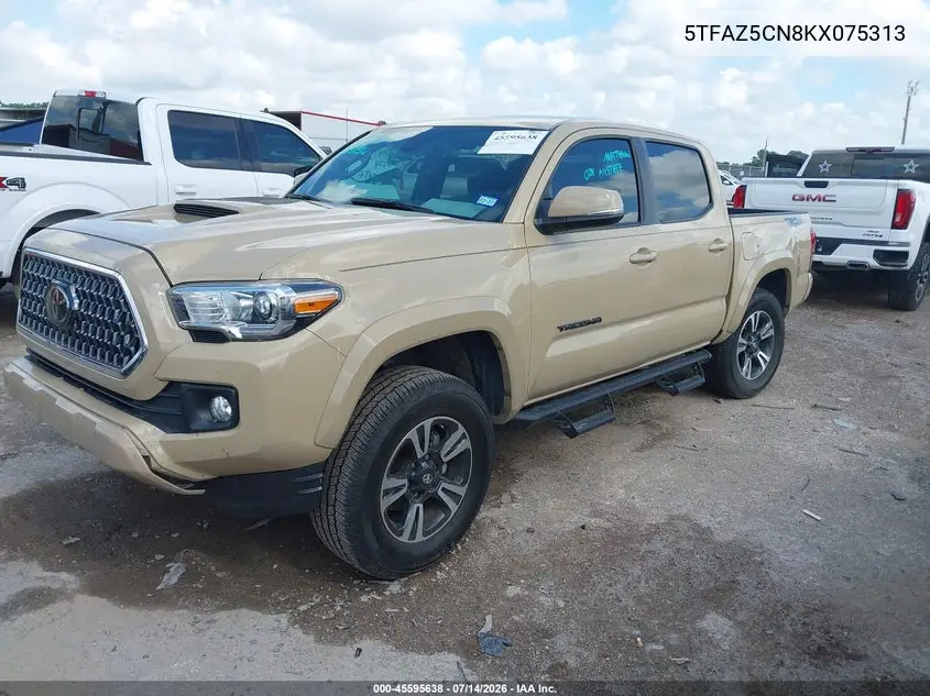 2019 Toyota Tacoma Trd Sport VIN: 5TFAZ5CN8KX075313 Lot: 45595638