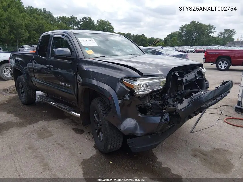 2020 Toyota Tacoma Sr5 V6 VIN: 3TYSZ5ANXLT002754 Lot: 45343162