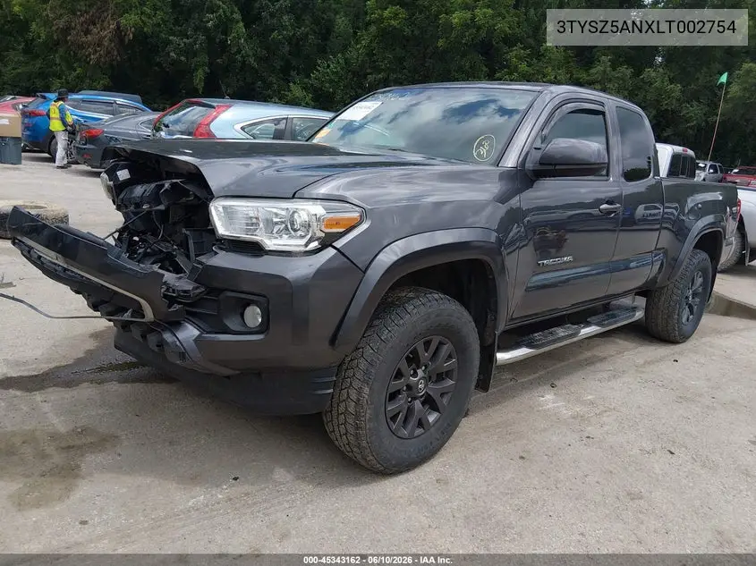 2020 Toyota Tacoma Sr5 V6 VIN: 3TYSZ5ANXLT002754 Lot: 45343162