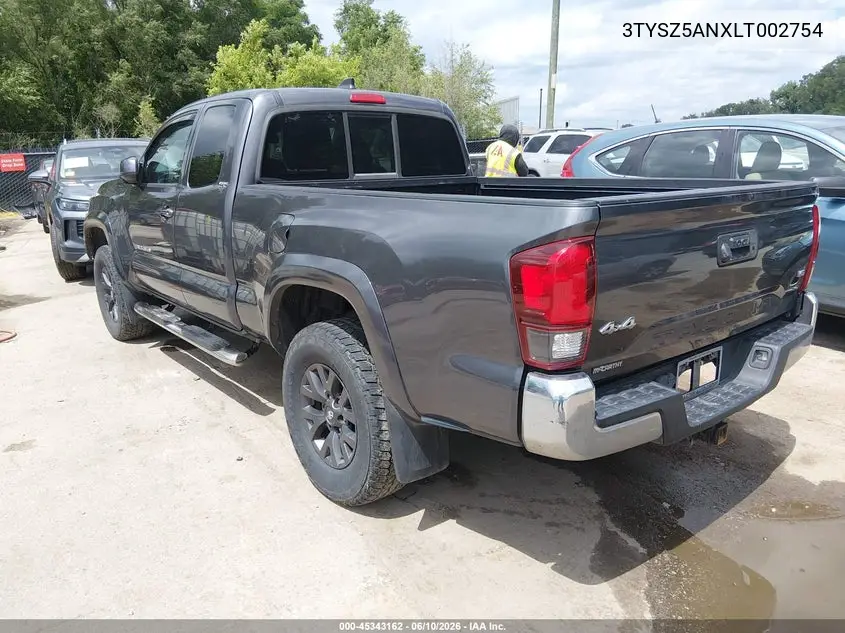 2020 Toyota Tacoma Sr5 V6 VIN: 3TYSZ5ANXLT002754 Lot: 45343162