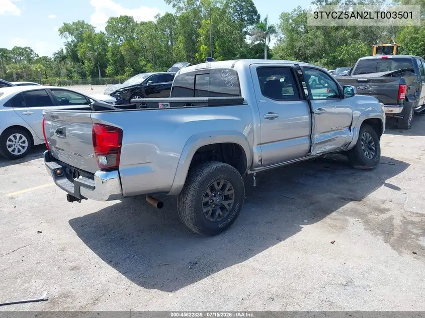 2020 Toyota Tacoma Sr5 V6 VIN: 3TYCZ5AN2LT003501 Lot: 45622839