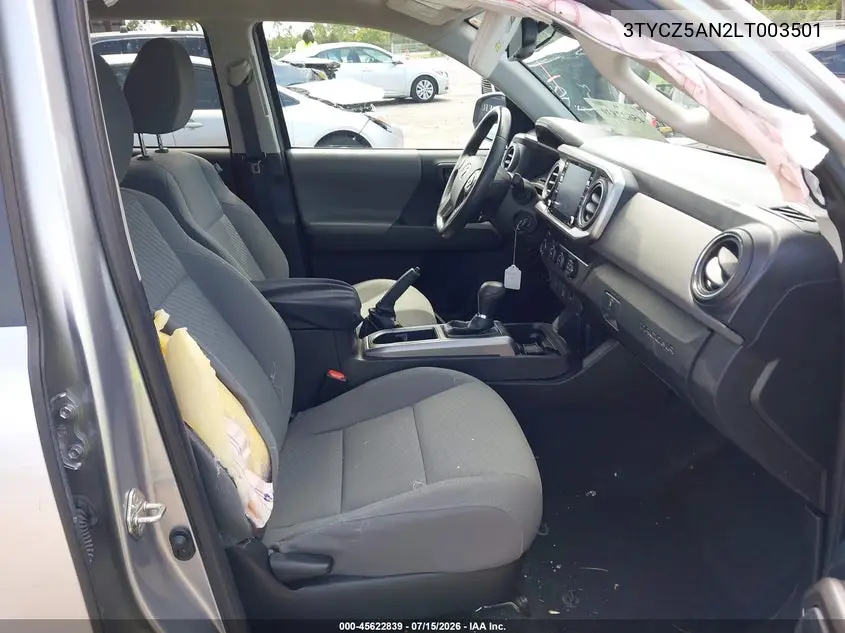 2020 Toyota Tacoma Sr5 V6 VIN: 3TYCZ5AN2LT003501 Lot: 45622839