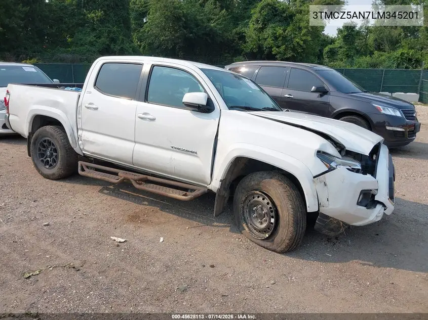 2020 Toyota Tacoma Sr5 V6 VIN: 3TMCZ5AN7LM345201 Lot: 45628113