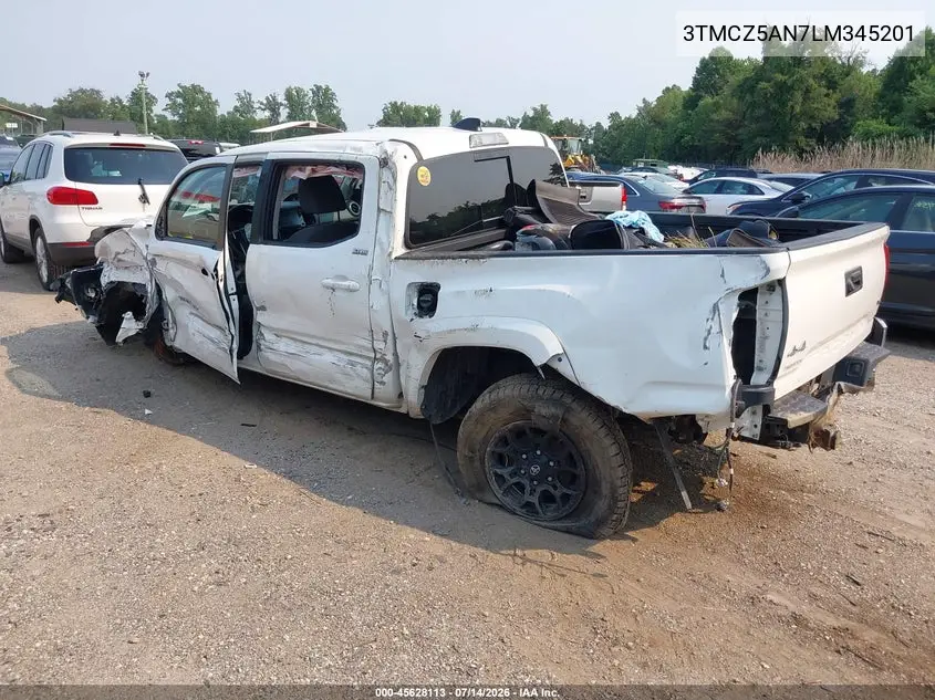 2020 Toyota Tacoma Sr5 V6 VIN: 3TMCZ5AN7LM345201 Lot: 45628113