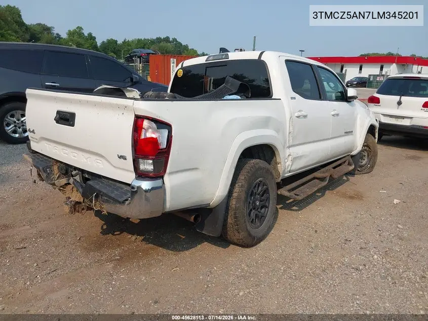 2020 Toyota Tacoma Sr5 V6 VIN: 3TMCZ5AN7LM345201 Lot: 45628113