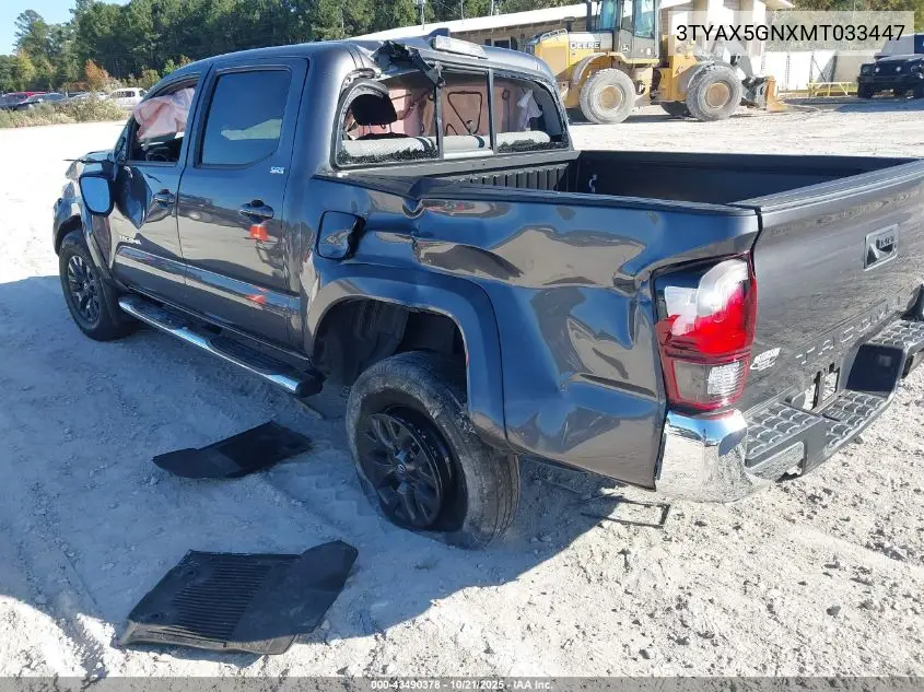 3TYAX5GNXMT033447 2021 Toyota Tacoma Sr5