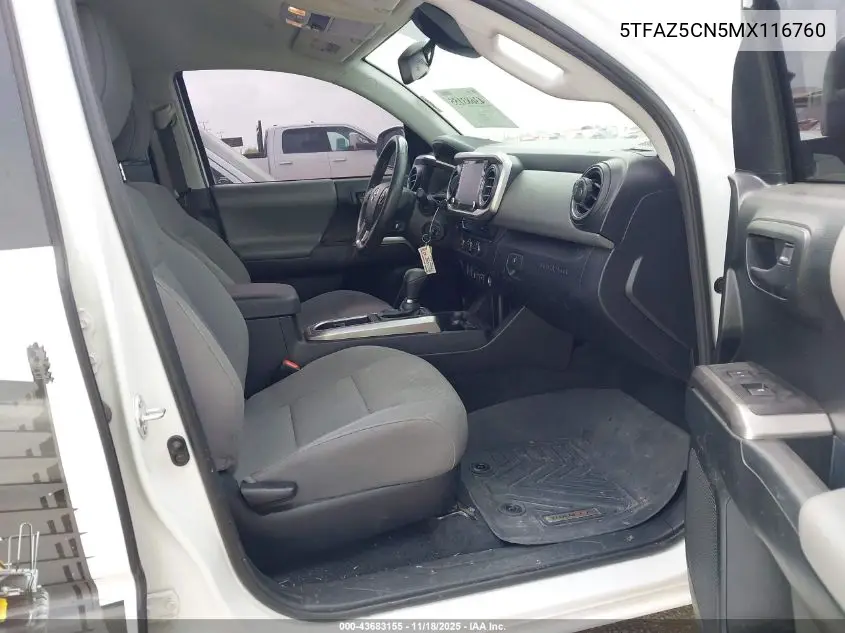 5TFAZ5CN5MX116760 2021 Toyota Tacoma Sr5 V6