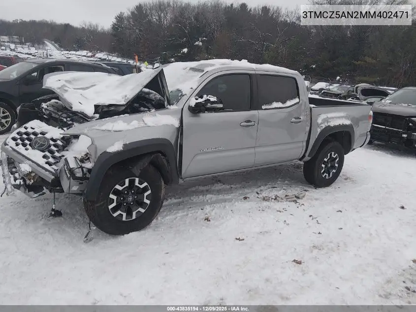 3TMCZ5AN2MM402471 2021 Toyota Tacoma Trd Off-Road