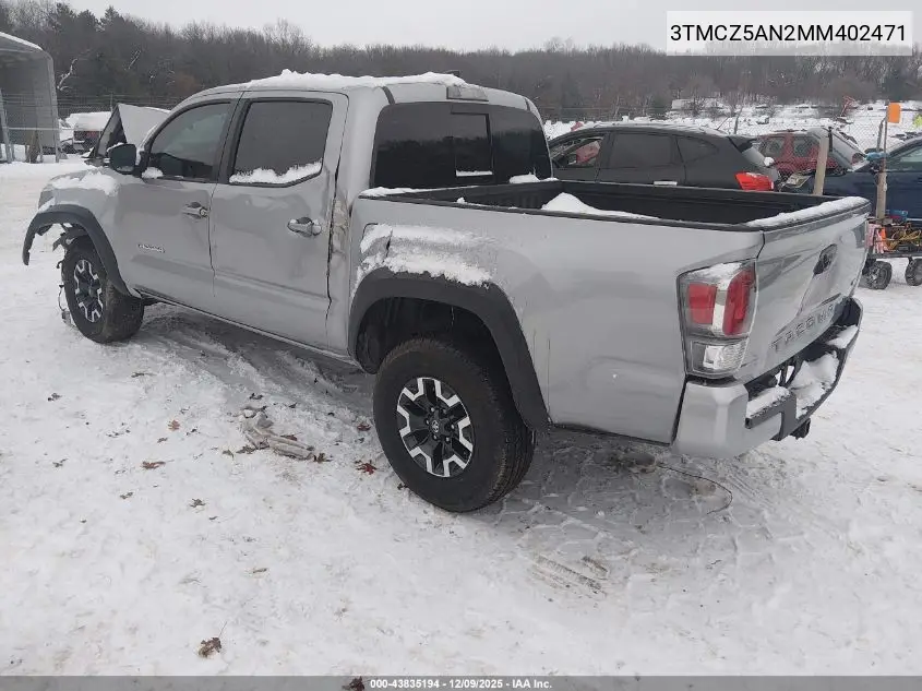 3TMCZ5AN2MM402471 2021 Toyota Tacoma Trd Off-Road