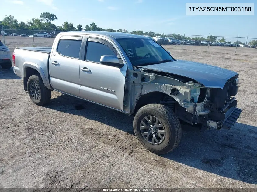 2021 Toyota Tacoma Sr5 V6 VIN: 3TYAZ5CN5MT003188 Lot: 45524614