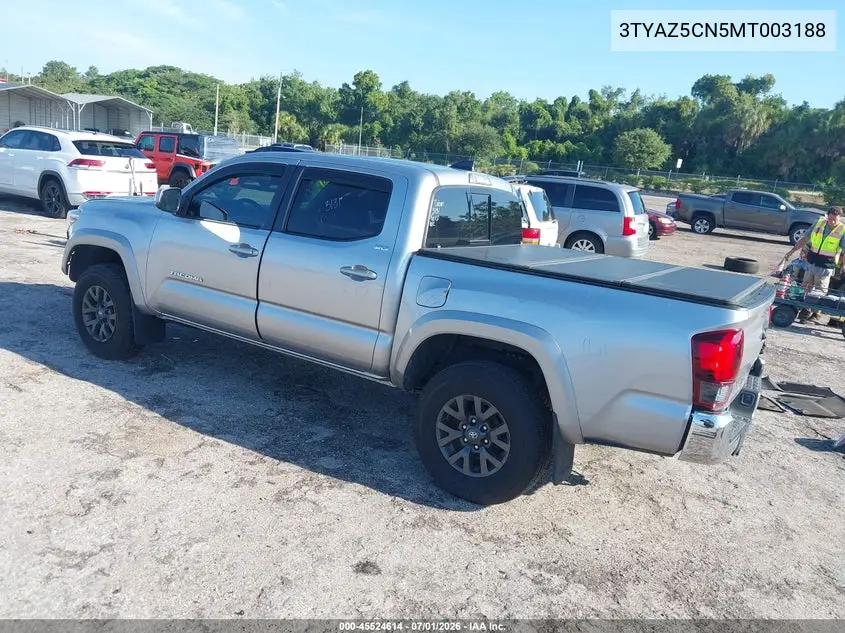 2021 Toyota Tacoma Sr5 V6 VIN: 3TYAZ5CN5MT003188 Lot: 45524614