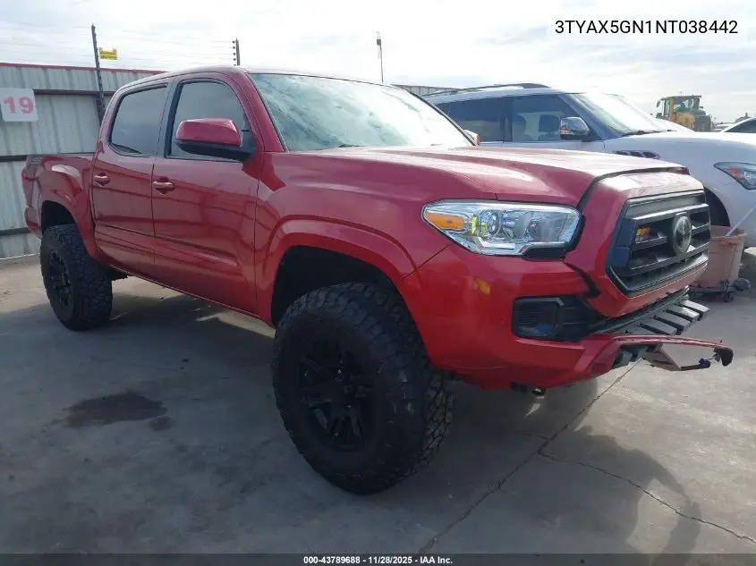 3TYAX5GN1NT038442 2022 Toyota Tacoma Sr