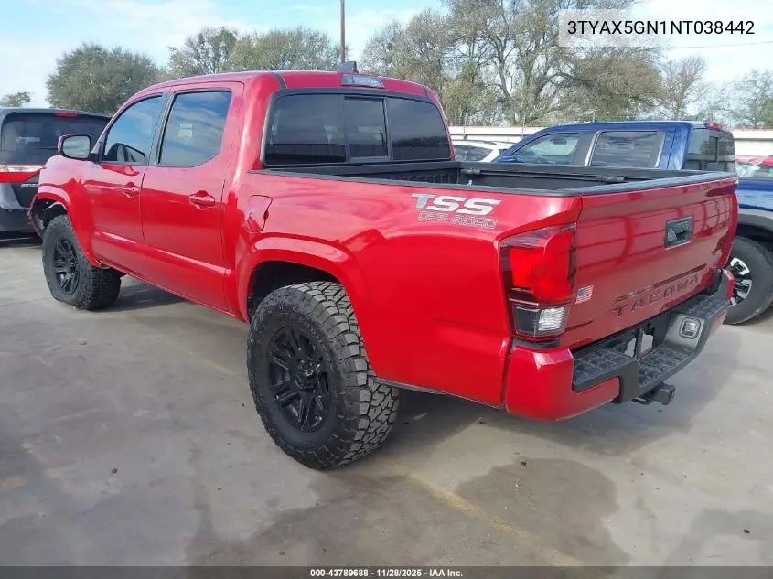 3TYAX5GN1NT038442 2022 Toyota Tacoma Sr