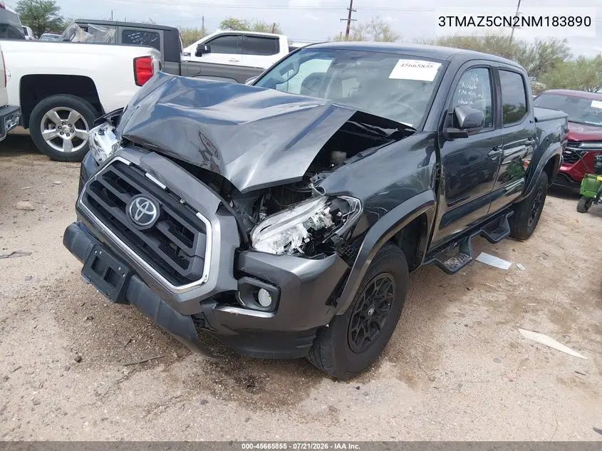 2022 Toyota Tacoma Sr5 V6 VIN: 3TMAZ5CN2NM183890 Lot: 45665855