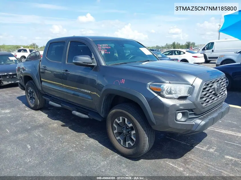 2022 Toyota Tacoma Trd Off Road VIN: 3TMAZ5CN7NM185800 Lot: 45684359