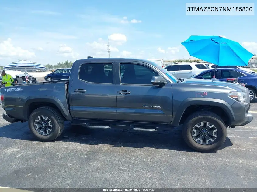 2022 Toyota Tacoma Trd Off Road VIN: 3TMAZ5CN7NM185800 Lot: 45684359