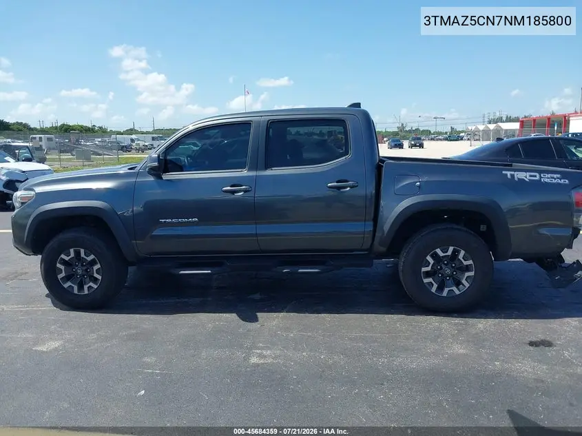 2022 Toyota Tacoma Trd Off Road VIN: 3TMAZ5CN7NM185800 Lot: 45684359