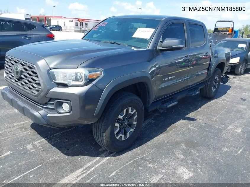 2022 Toyota Tacoma Trd Off Road VIN: 3TMAZ5CN7NM185800 Lot: 45684359
