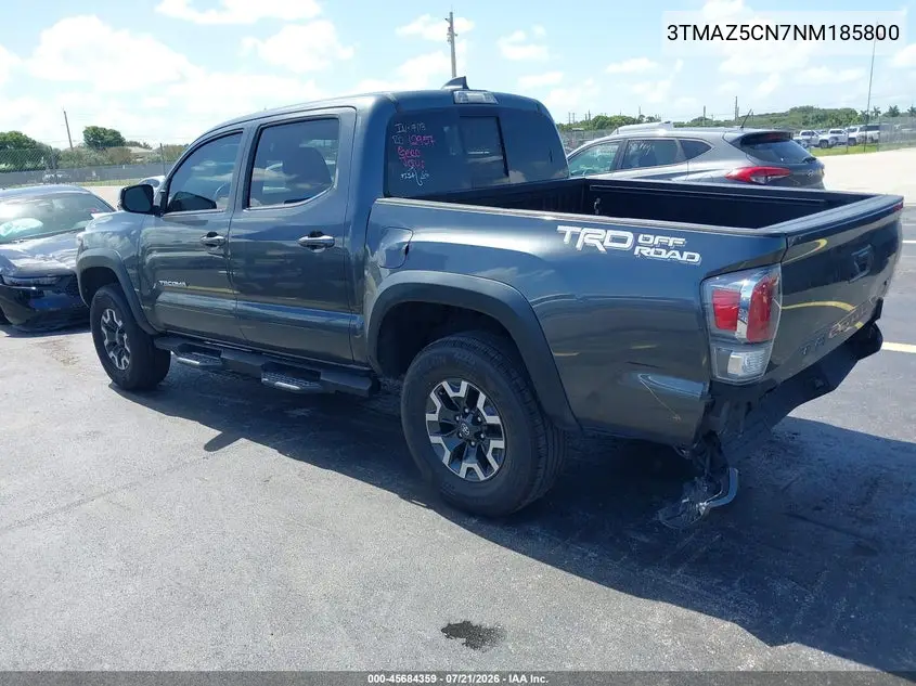 2022 Toyota Tacoma Trd Off Road VIN: 3TMAZ5CN7NM185800 Lot: 45684359