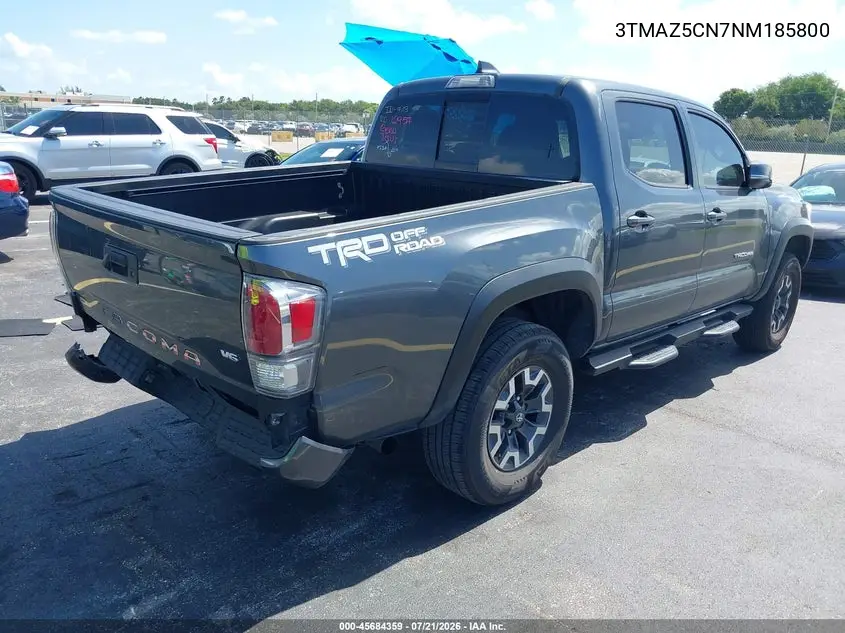 2022 Toyota Tacoma Trd Off Road VIN: 3TMAZ5CN7NM185800 Lot: 45684359