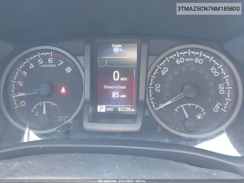 2022 Toyota Tacoma Trd Off Road VIN: 3TMAZ5CN7NM185800 Lot: 45684359